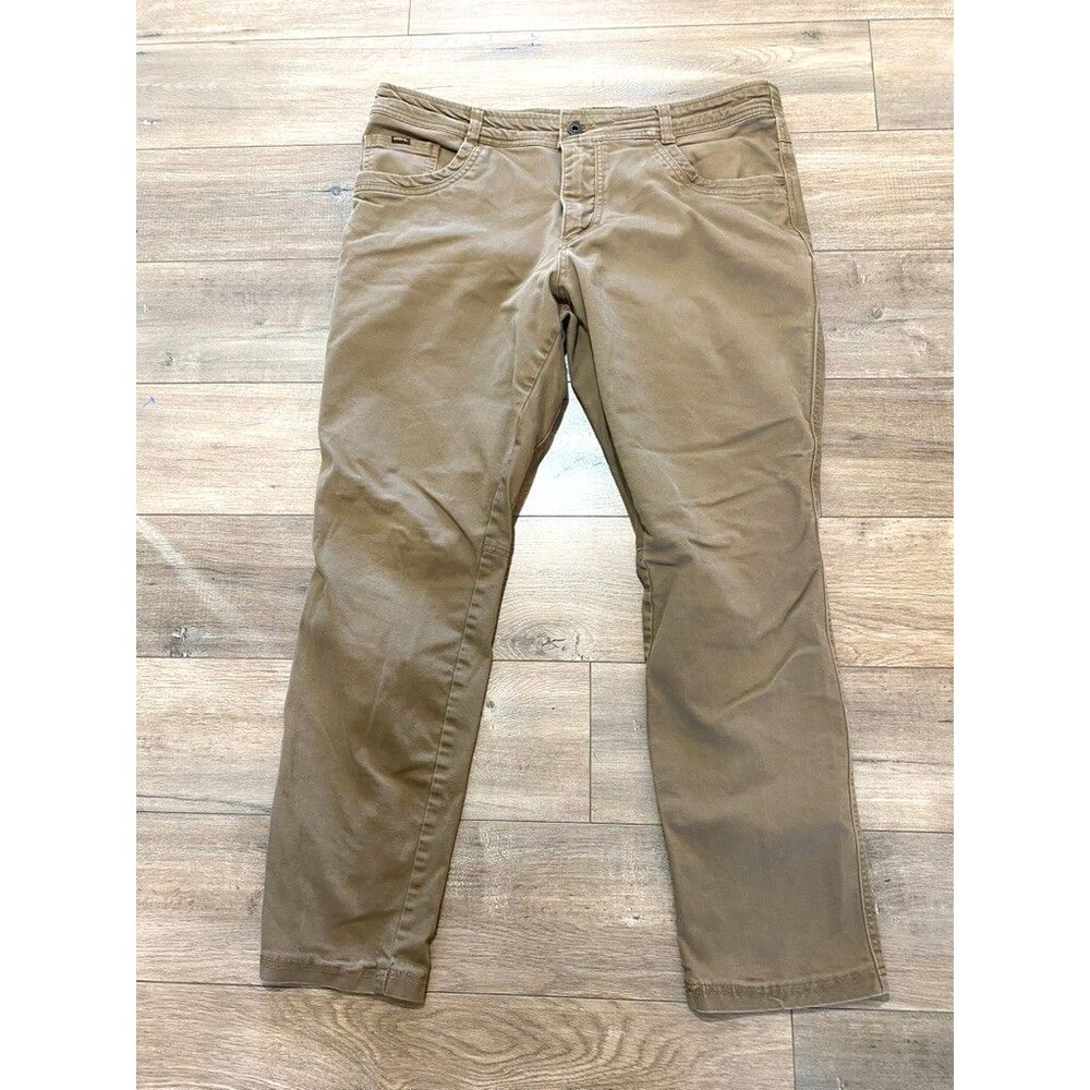 Kuhl Revolt Mens 40x32 Tan Cargo Stretch Outdoor Hiking Pants Moisture Wicking